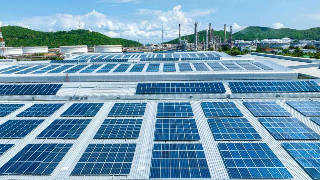 how can solar energy help factories to grow 1