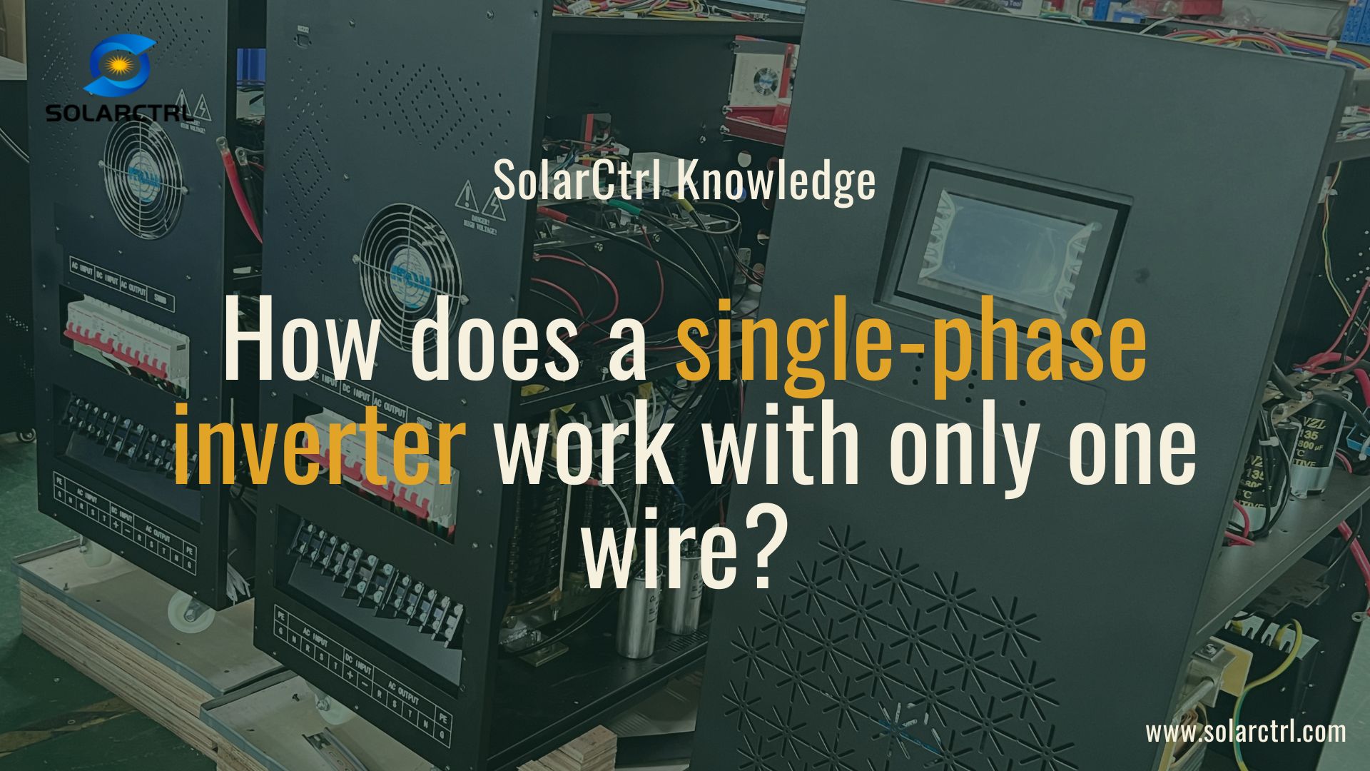 how does a single phase inverter work with only one wire